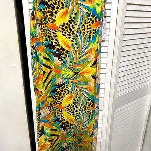 Tropical Wrap Cover Up Skirt